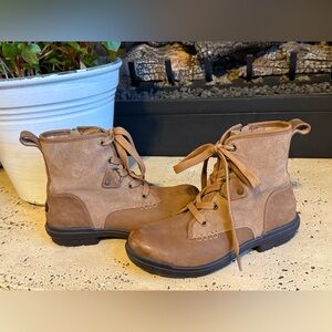 UGG Tan Leather and Suede Boots